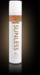 pro sunnless tan spray